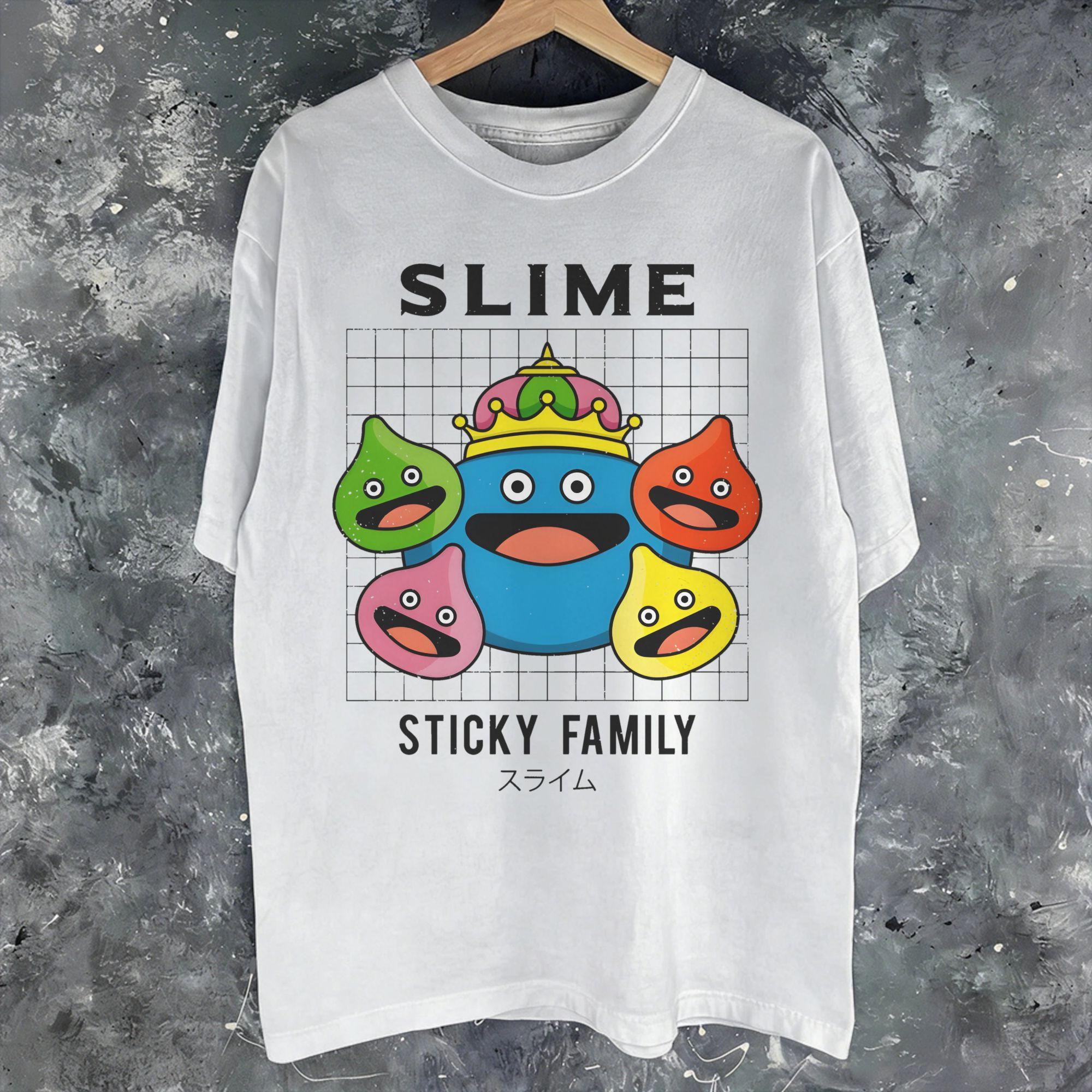 Dragon Quest slime Fashion T Shirts Unisex Women  Cotton  Tee Shirt Clothes S