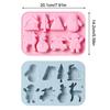 Christmas Silicone Baking Mold, Holiday Silicone Mold Soap Candy Mold For Chocolate Jello Snowman Santa Baking Mold