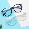 Blue Light Blocking TR90 Oval Nearsighted Glasses Transparent Gray Light-sensitive Diopter Glasses Prescription 0 -0.5 -0.75 To -6