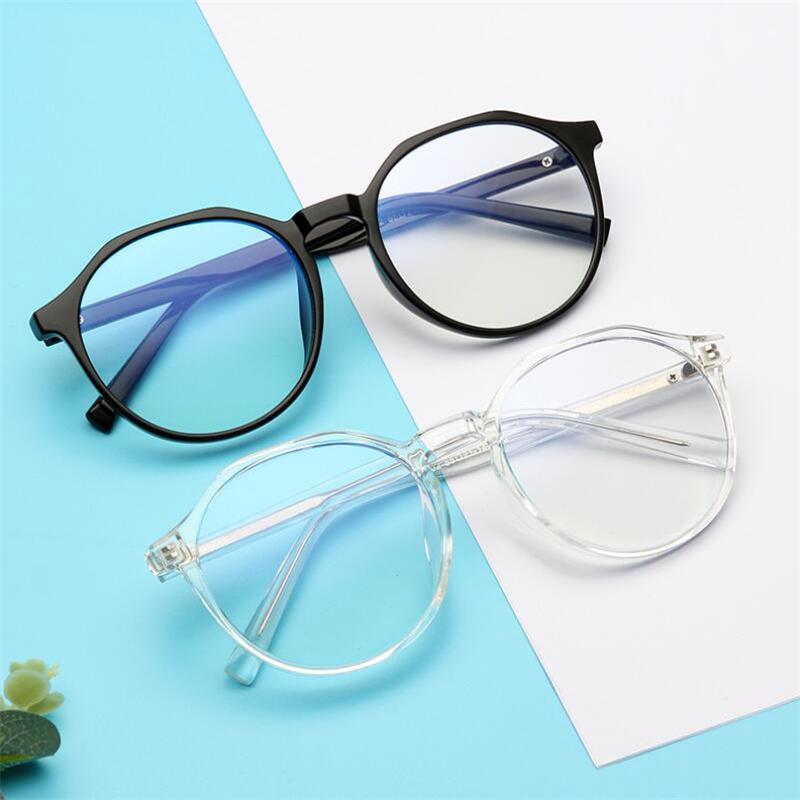Blue Light Blocking TR90 Oval Nearsighted Glasses Transparent Gray Light-sensitive Diopter Glasses Prescription 0 -0.5 -0.75 To -6