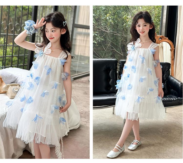 Girls' Summer Dress for Outer Wear 2026 New Mid Size Children's Stylish Sweet Dress Children's Fashion Princess Dress Trend