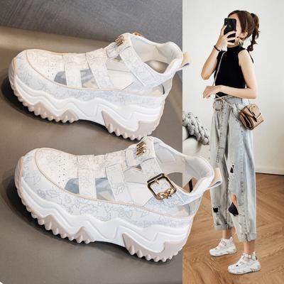 Plateausandalen High Rise Sandalen für Damen Sommer Vielseitig Ausgehöhlt Damen Schuhe Luxussandalen Damen Designer