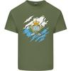 Torn San Marino Flag Sammarinese Day Football Unisexs Light Cotton TShirt
