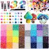 40-komorowe Rhinestones z Żywicy w Kolorach AB, Mieszane 3mm do Zdobienia Paznokci, Etui na Telefon i Ubrań DIY