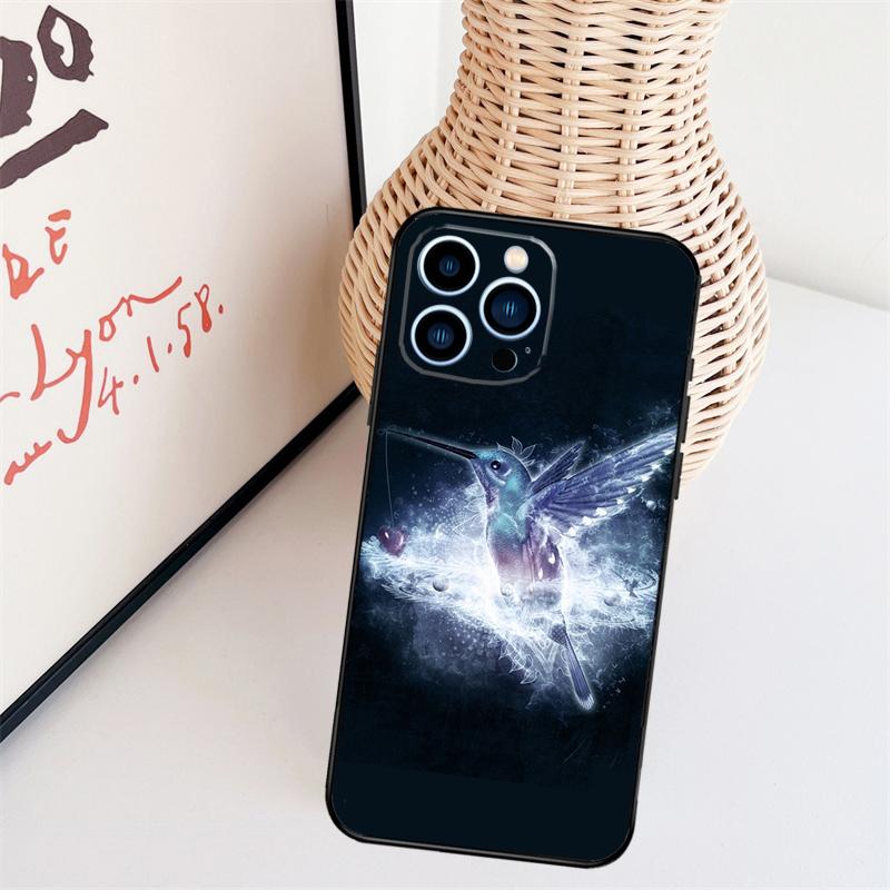 Hummingbird Phone Case For iPhone 17 Pro Max 14 13 12 11 15 16 Pro Max mini 15 16 Plus 16e Back Cover
