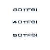 3D Letters Numbers Emblem For  Audi A4 40TFSI 45TFSI 50TFSI 30TDI Car Trunk Lid Nameplate Badge Logo Sticker Chrome Glossy Black