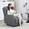 Relax Armchair Adjustable Upholstered Armchair With Footrest 160 Degree Reclining Linen Look Quick Assembly Dark Gray