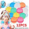 12/6/3/1Pcs Magnetic Durable Water Balloons Quick Fill Self Sealing Water Sphere Plaything Outdoor Summer Swimming Pool Water Balls
