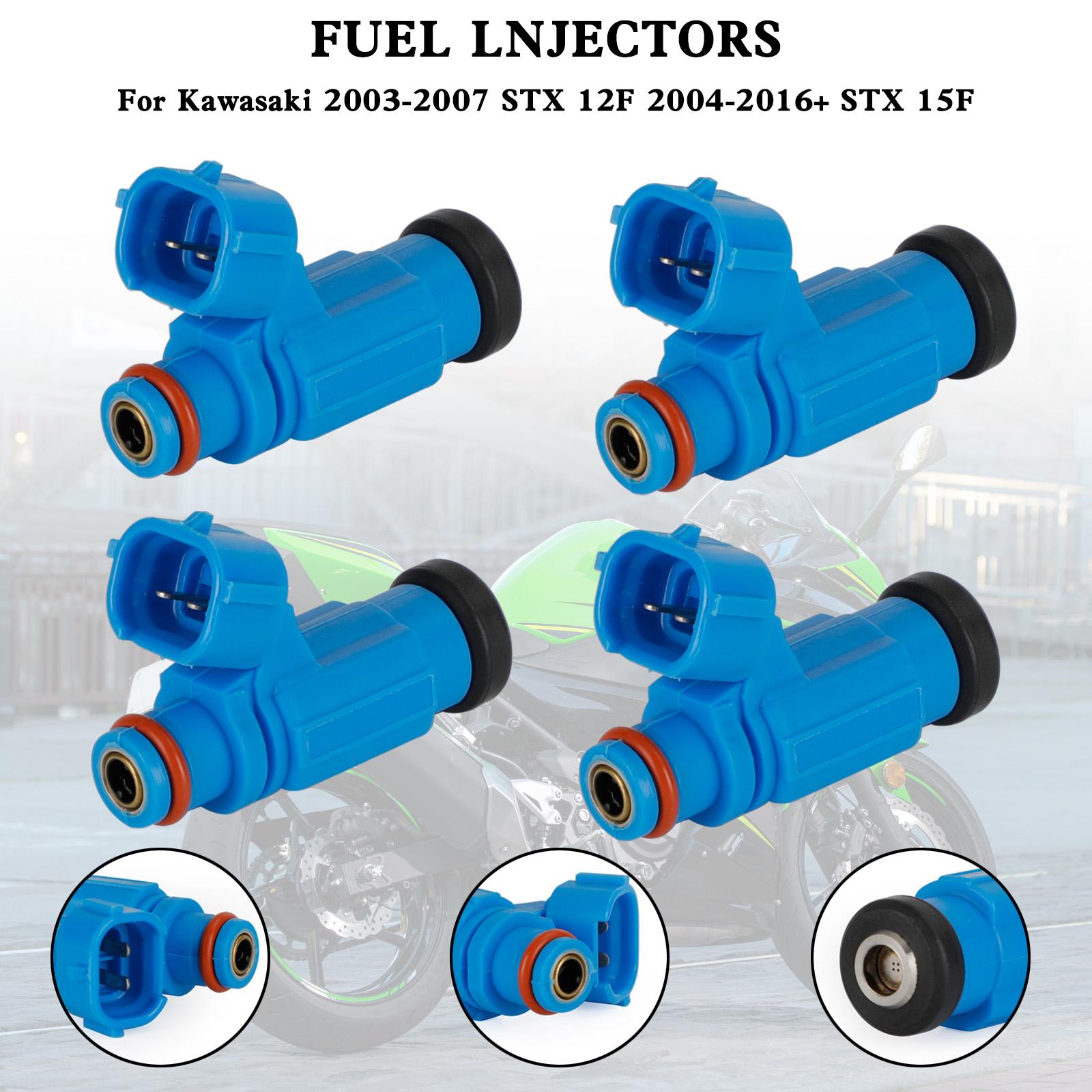

4PCS 49033-3707 Fuel Injectors For Kawasaki 2003-2007 STX 12F 2004-2016+ STX 15F