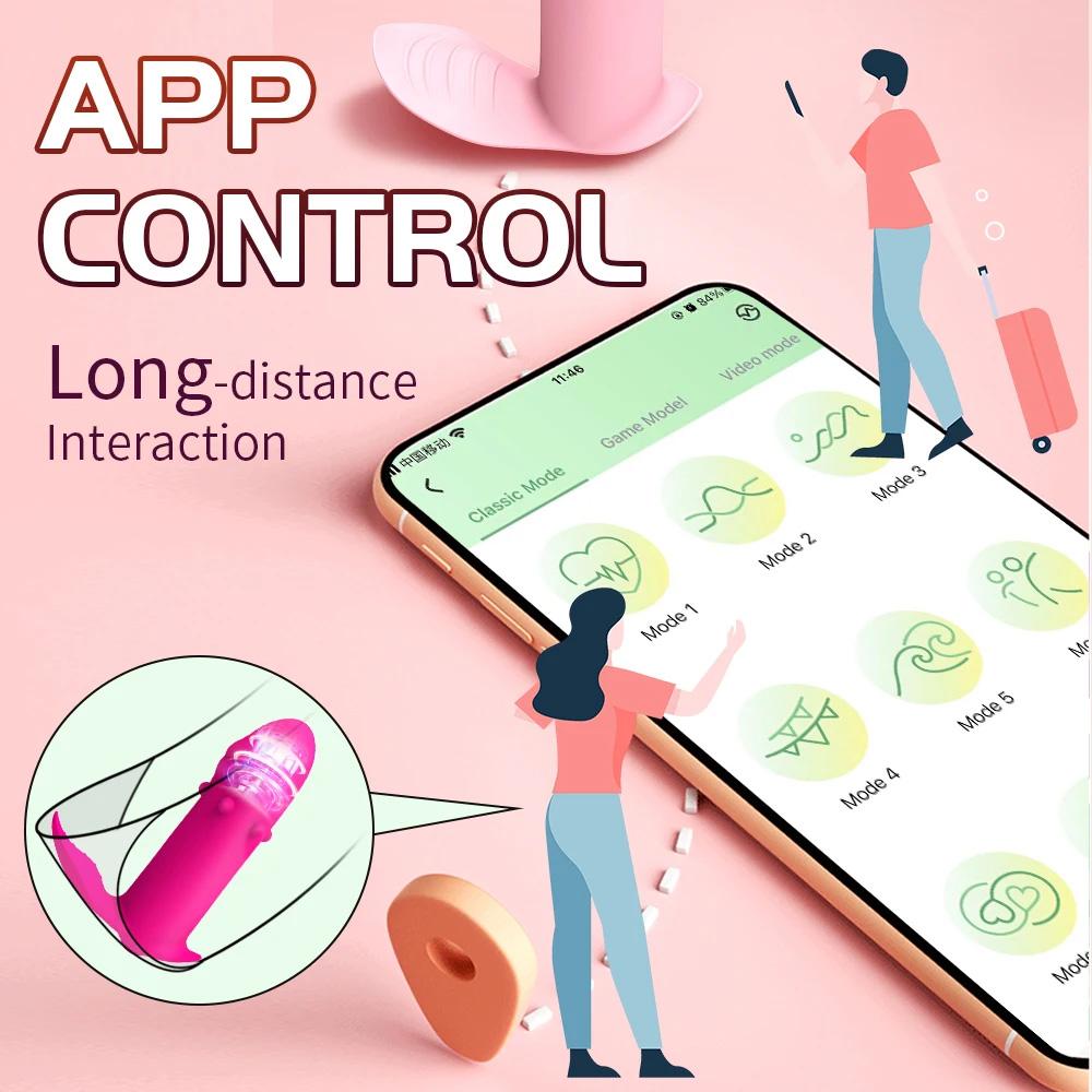 APP Bluetooth Vibrator for Women Powerful Mini Bullet Clitoral G Spot Vibrator Clit Stimulator Vagina Orgasm Masturbator Sex Toy