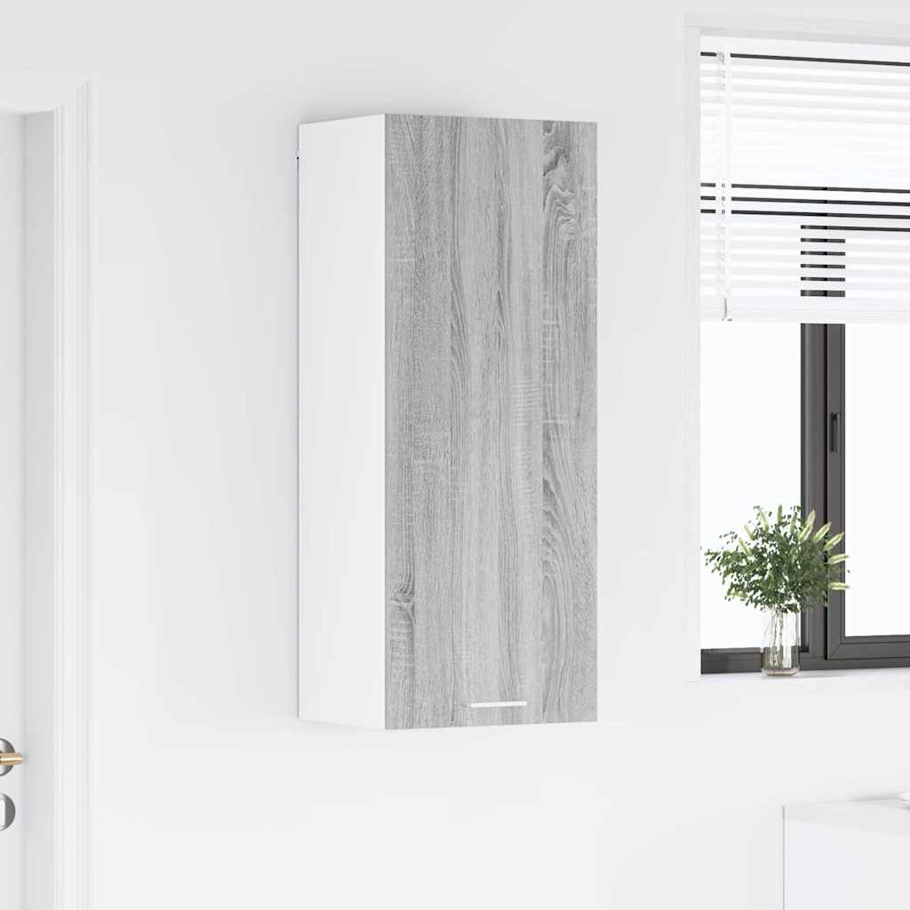 Riga Hanging Cabinet Grey Sonoma 40 X 31 X 100 Cm Particleboard