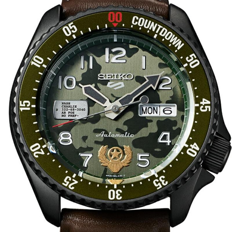 Seiko 5 Sports STREET FIGHTER V Limited Edition GUILE SBSA081