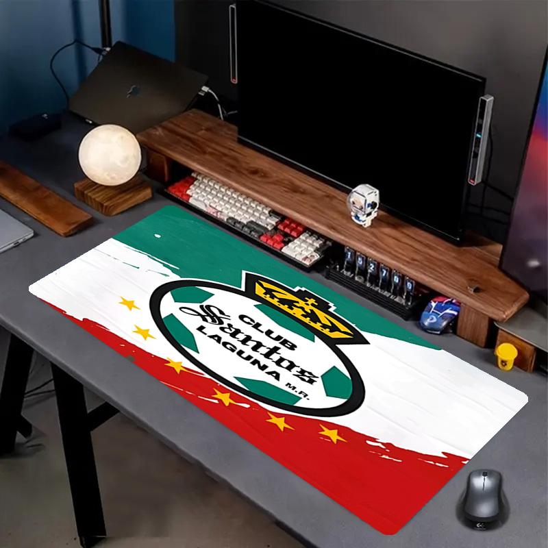 Club Santos Laguna Print Mouse Pad, Anti‑Slip Desktop keyboard Mat, for PC Laptop Gaming Working Daily Use, Cool Festival Surprise Gift