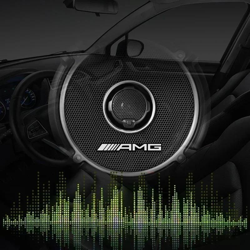 3D Metal Car Audio Styling Sticker Decoration Auto Emblem Decals For Mercedes Benz Amg W205 W211 W204 W212 W176 W221 W169 W177 WM0