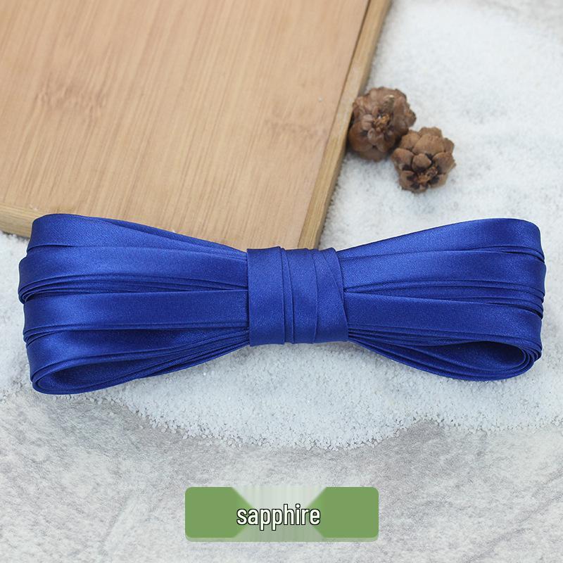 Hengmeihe 0.85cm Satin Cheongsam Hemming Strip: Solid Color, Imitation Silk, Non-Iron Accessories for Women