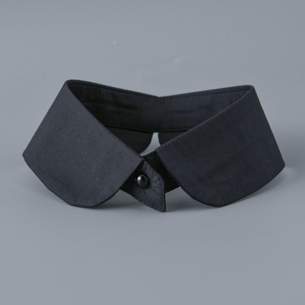 Fashion Detachable Fake Collar White Black Cotton False Collar Lapel Collar Blouse Sweater Shirt