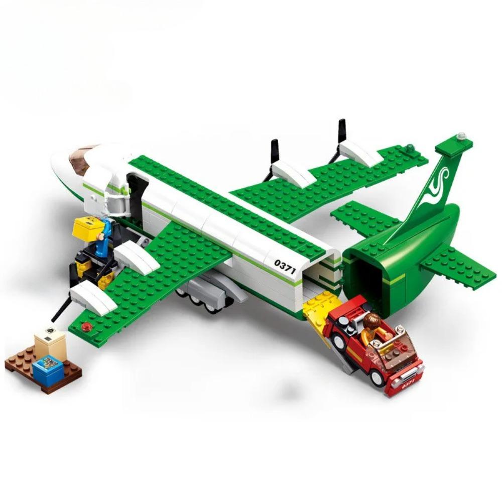 City Airport Airbus Aircraft Model Building Blocks Diy Airplane Control Tower Bricks Educational Toys For Children