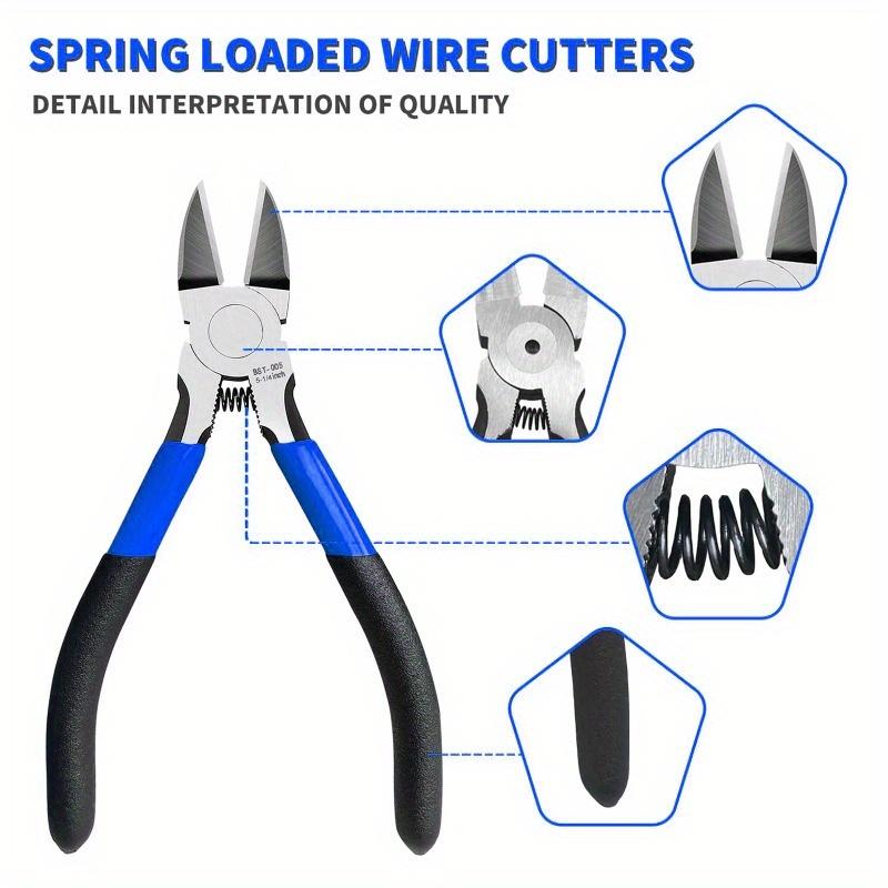 5 inch 6.5 inch Flush Cutter,Cutter for Crafting Electrical Jewelry Making, Precision Wire Cutter, Small Wire Cutter, Ultra Sharp Wire Clippers