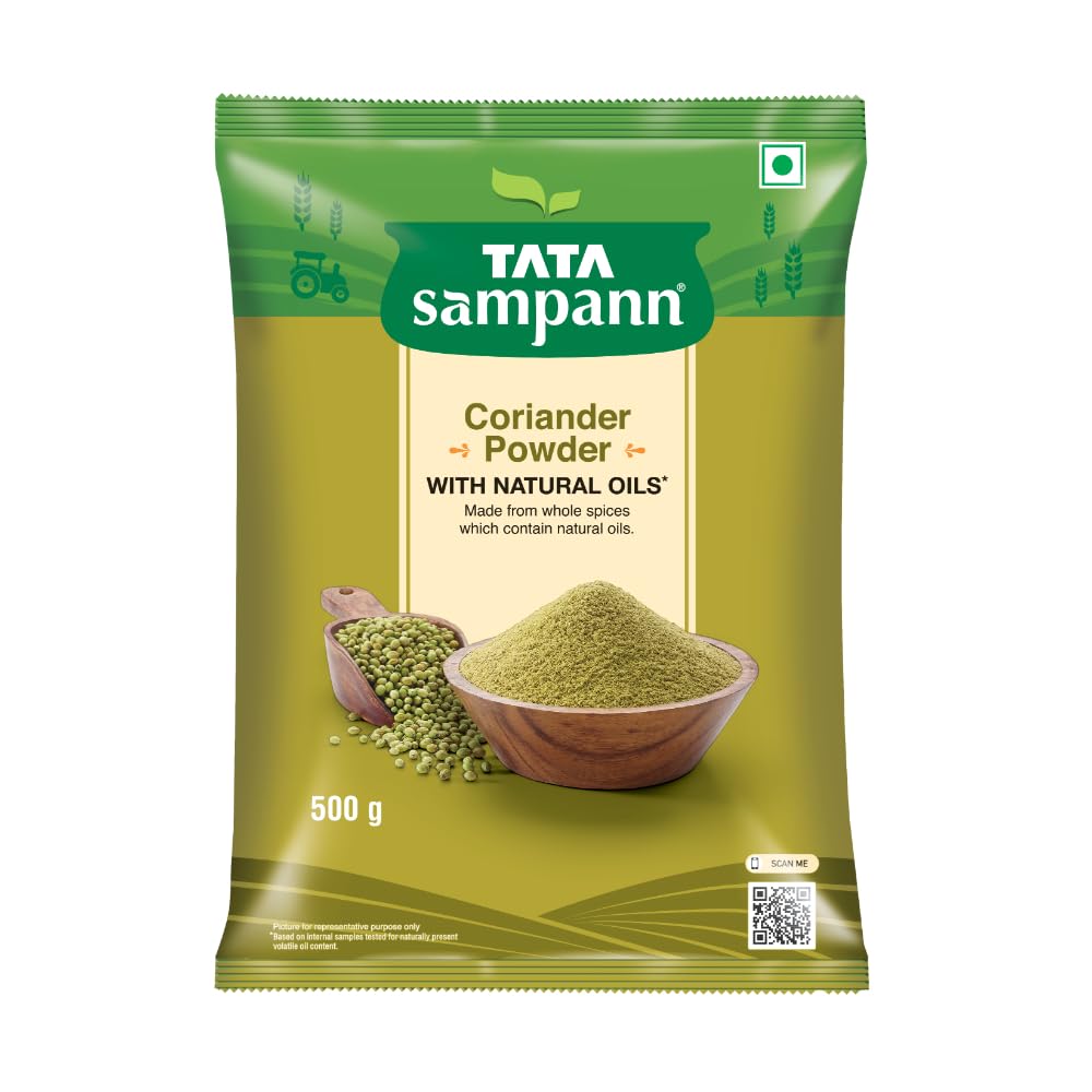 

Tata Sampann Coriander Powder With Natural Oils For Flavorful Cooking 500 g