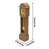 Miniature Doll House Clock Victorian Miniature 1:12 Scale Small Standing Clock Doll House Decor for Kids Teens Adults Home
