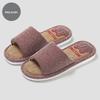 Four Seasons Cotton Linen Indoor Slippers - Thick-Soled, Unisex and Comfortable for Spring, Summer, and Autumn.