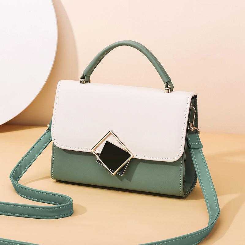 Borsa a mano piccola da donna Borsa a tracolla con design a serratura di lusso Borsa a tracolla in pelle PU di alta qualità