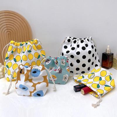 Cartoon 3D Make-up Kordelzugbeutel - Staubdichte Kosmetiktasche für Lippenstift & Aufbewahrung