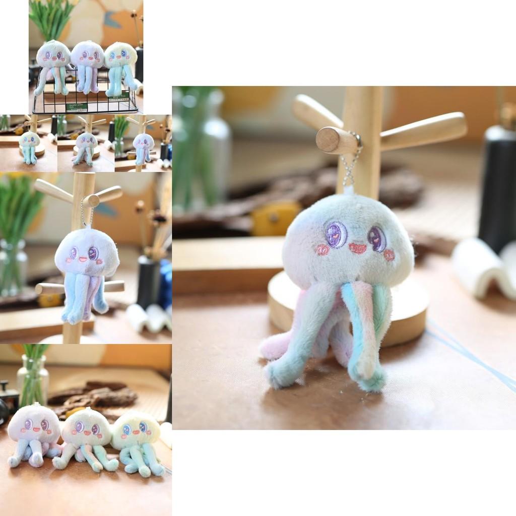 Cute Plush Octopus Keychain Soft Short Plush Stuffed Toy For Bags And Keys