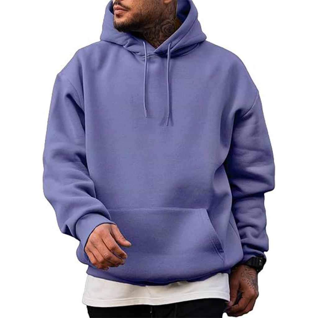 Men's Lined Hoodie Sweatshirt Loose Fit Oversized Casual Pullover