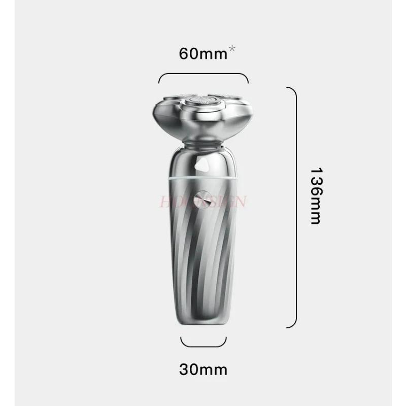 

3D Роторная Электробритва для Мужчин Триммер для Бороды Магнитная Всасывающая Режущая Головка Перезаряжаемая Водонепроницаемая Бритва для Влажного и Сухого Бритья