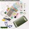 Large Capacity Pencil Case Pencil Pouch Handheld Pen Bag Cosmetic Portable Bag for Office School Teen Girl Boy (Green)