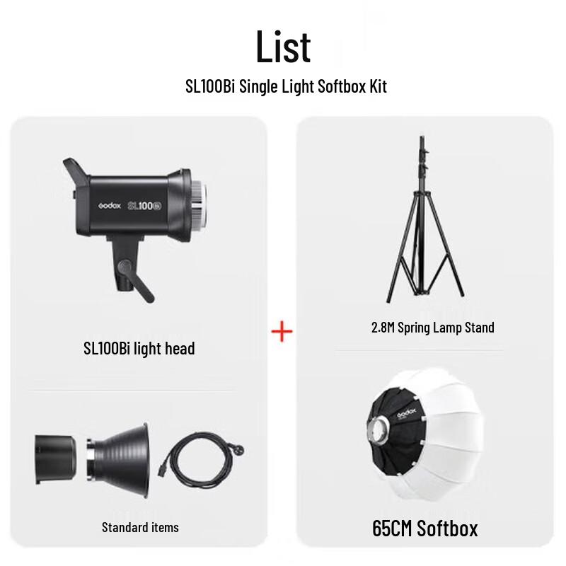 Godox SL100bi Bi-Color LED Video Light Kit