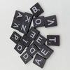 100 Pcs English Letter Alphabet Wooden Cube Blocks  Kids Game Educational Toy