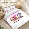 Kpop Demon Hunters Bettwäsche-Set, 1 Bettbezug & 2 Kissenbezüge Weich Bequem Schlafzimmer Heimtextil Dekor