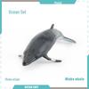 Marine Animal Model Set: Shark, Turtle, Dolphin, Whale, Penguin, Crab, and Seabed Creatures