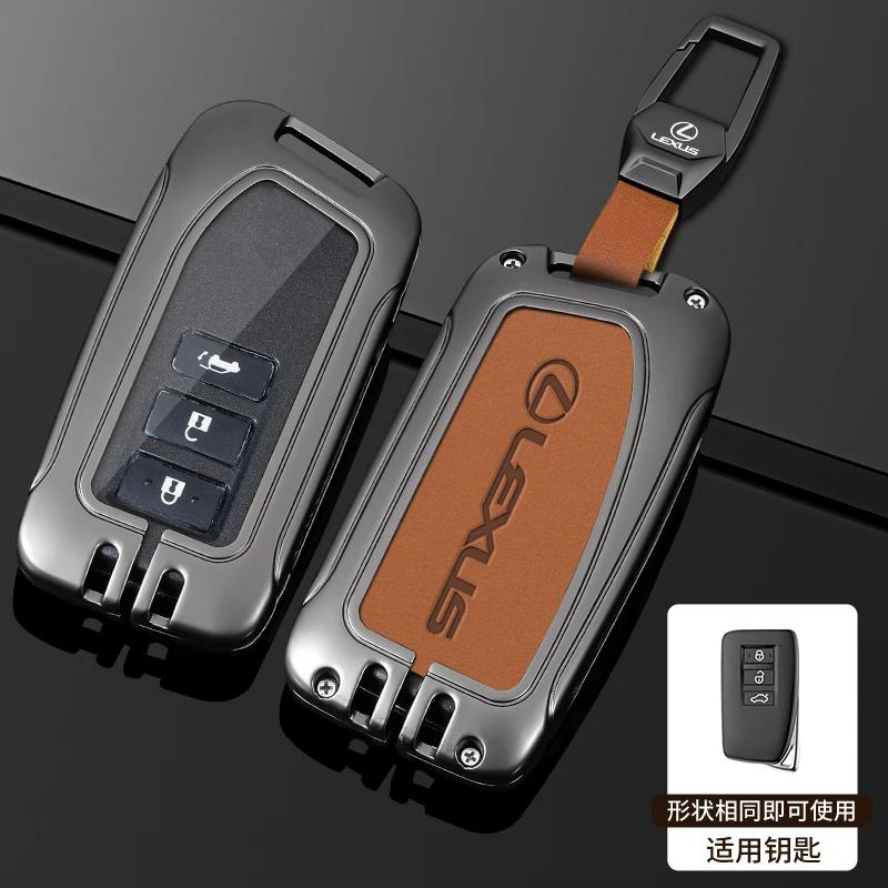 For Lexus NX 200 NX300H RX 350 450H ES 350 ES 300h 2 3 Buttons Keychain Auto Leather Car Remote Key Case Cover Shell