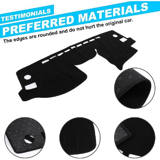 LLKUANG Dash Cover Mat Compatible with Subaru Forester XV Legacy 2013-2018,Polyester Car Dashboard Cover Sun Shade Pad,Anti-Slip Dash Board Pad