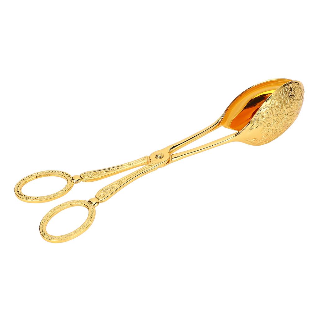 Metal Spoon Clip European   Multifunctional Serving Scissor Tongs for Cake Bread Fruits Home Kitchen Party Buffet