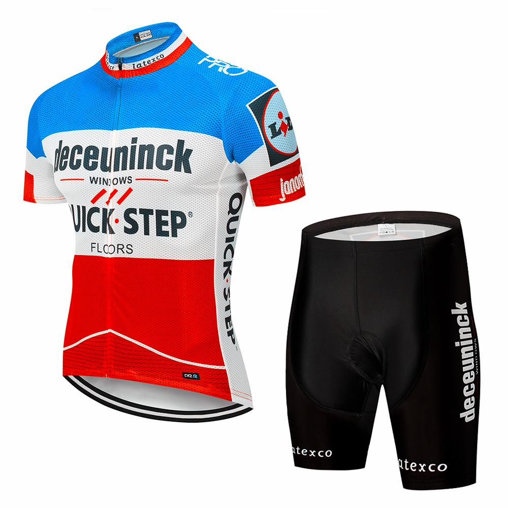 Summer Q Team Cycling Clothing 2025 Ropa Ciclismo Hombre Short Sleeve Cycling Jersey Set Mtb Bike Man Uniforme Maillot