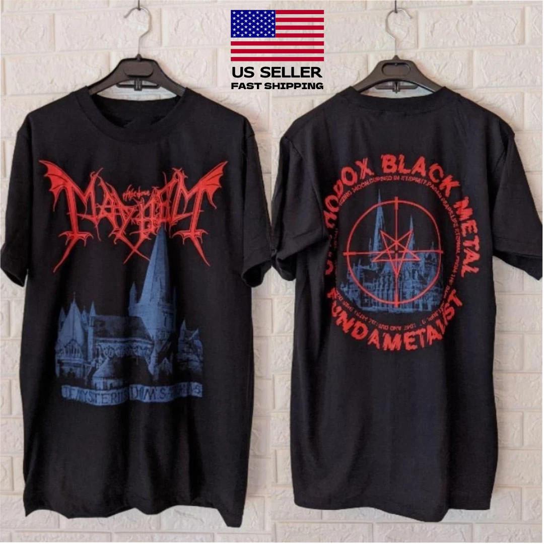New VTG Mayhem Band Tour Concert Heavy Cotton S-5XL Black T Shirt S