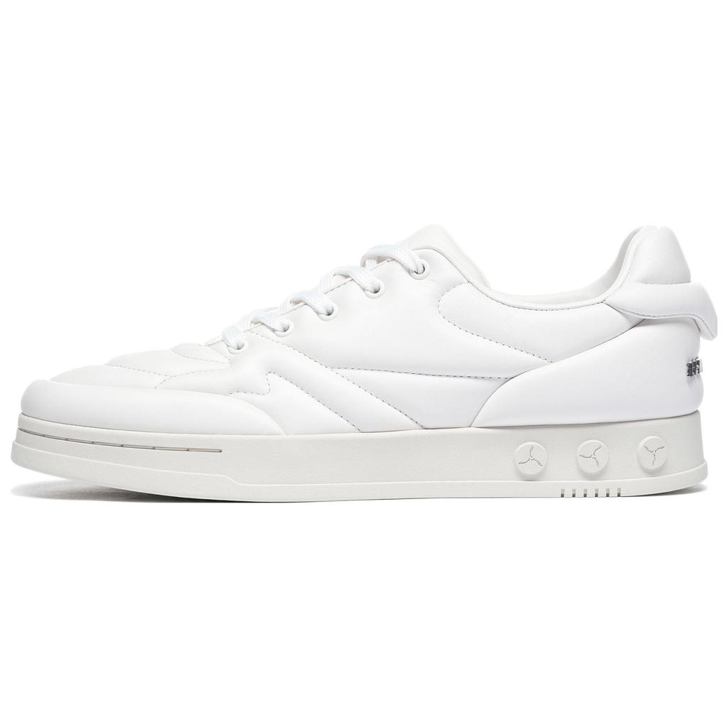 Li-Ning Comfortable Versatile Wear-Resistant Low-Top Sneakers Men sneakers White ALHS037-1