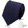 Men'S Premium Business Waterproof 8Cm Tie Polyester Trendy Sparkle 7.5Cm Pure Black Striped Hand Tie