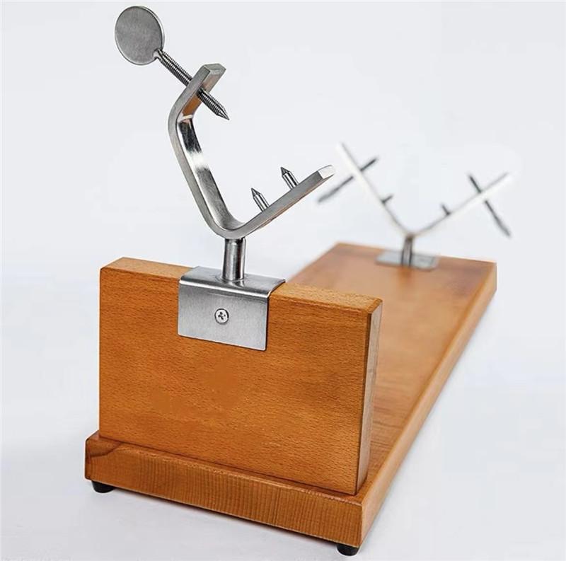 Spanish Ham Stand Solid Wood Cut Iberian Ham Special Stand Stainless Steel Stand Solid Wood Ham Rack Tomahawk Steak Plate
