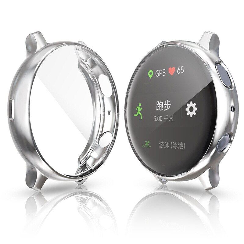 Compatible for Samsung Galaxy Watch Active Case Soft TPU Bumper Full Around Screen Protector Galaxy Watch Active 40mm SM-R500