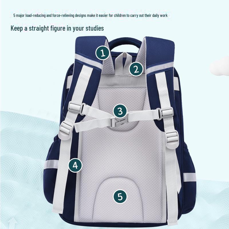 Girls' Lightweight Waterproof Backpack for Elementary School (Grades 1-6) - Durable Oxford Cloth