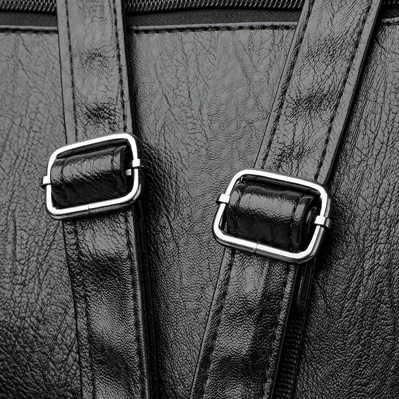 PU Backpack Women's Stitching Backpack Women's Anti-theft Handbag Student Schoolbag