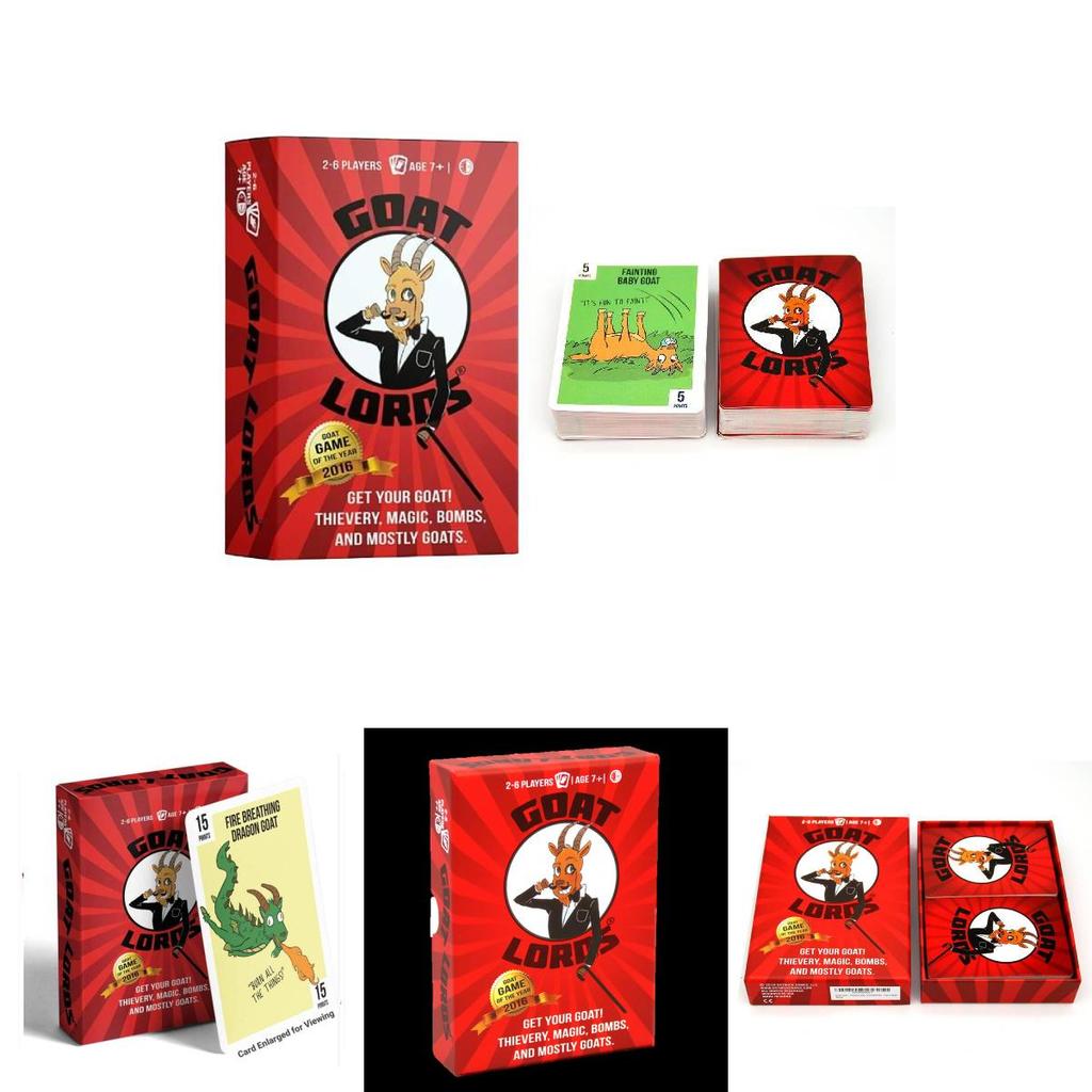 Goat Lords Game Family Fun Card Game With Premium Coated Paper For All Ages