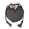 Portable Cotton Linen Teapot Bag Tea Set Storage Bag Travel Pouch Teaware Kitchen Dining Bar Accessories Wooden Beads Simple