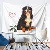 Berner Sennenhund Liebhaber Wandteppich Dekor Kunst Ästhetische Wandteppiche für Wohnzimmer Schlafzimmer Haus Wandtuch Wandbehang