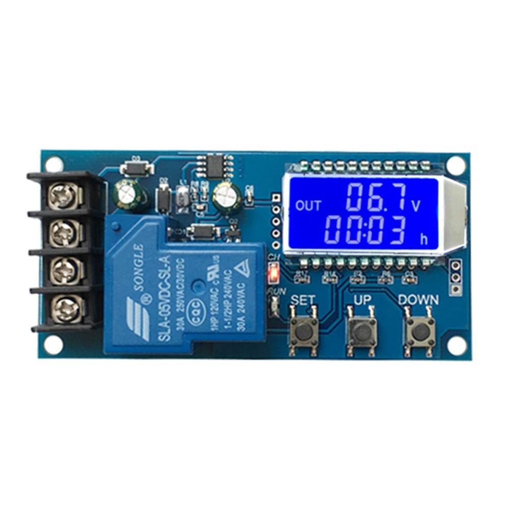Module Chargeur de Batterie Plomb-Acide Lithium 6-60V 10A 30A Affichage LCD Contrôle Protection contre la Surcharge Carte Charge Automatique 12/24V